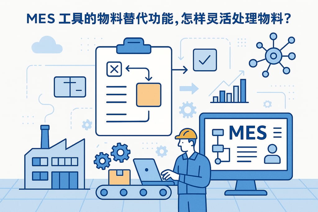 MES 工具的物料替代功能，怎样灵活处理物料短缺？